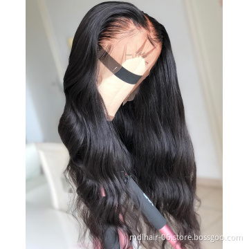 26 28 30 Inches Body Wave 360 Lace Frontal Human Hair Wigs Brazilian Hair Virgin Pre plucked Hair Lace Front Body Wave Wigs